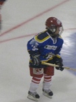 A young hockey player 